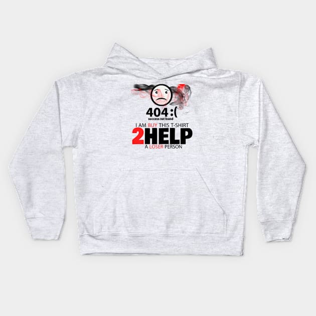 help loser person group 2020 Kids Hoodie by URF BACK